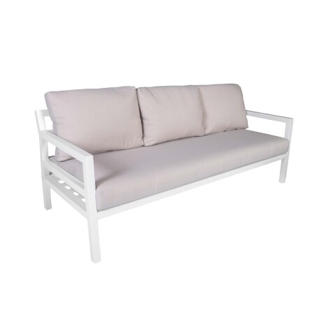 SET DE LIVING (1+2+1) ALUMINIO BLANCO PORTOFINO