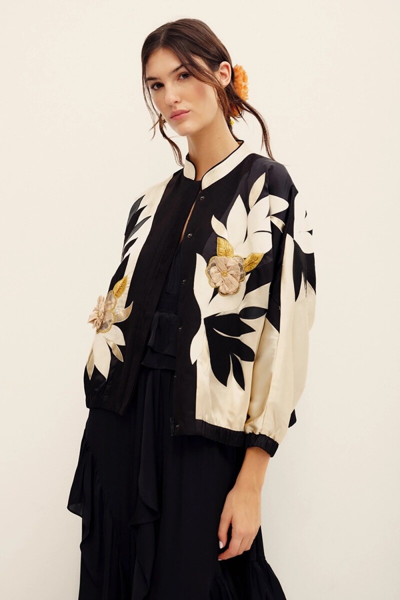 CAMPERA BOMBER SUNFLOWER Crudo