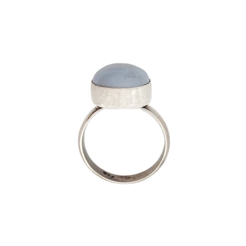 Anillo Oval-Plata 925-Piedra Blue Light Agata-AN3101 conpiedra