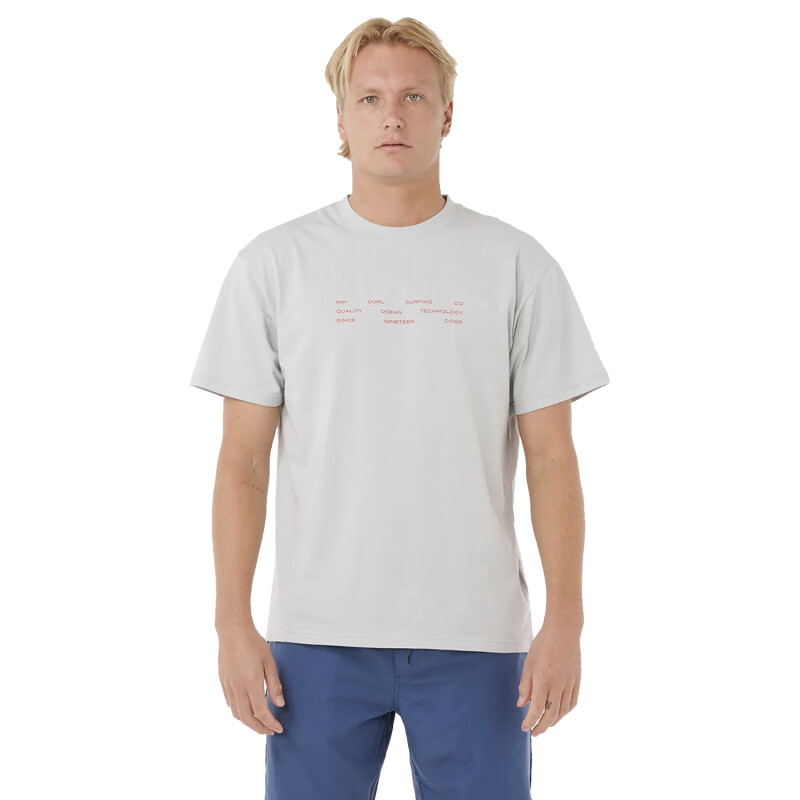 Remera Rip Curl Vaporcool 3 Stacks - Gris Remera Rip Curl Vaporcool 3 Stacks - Gris