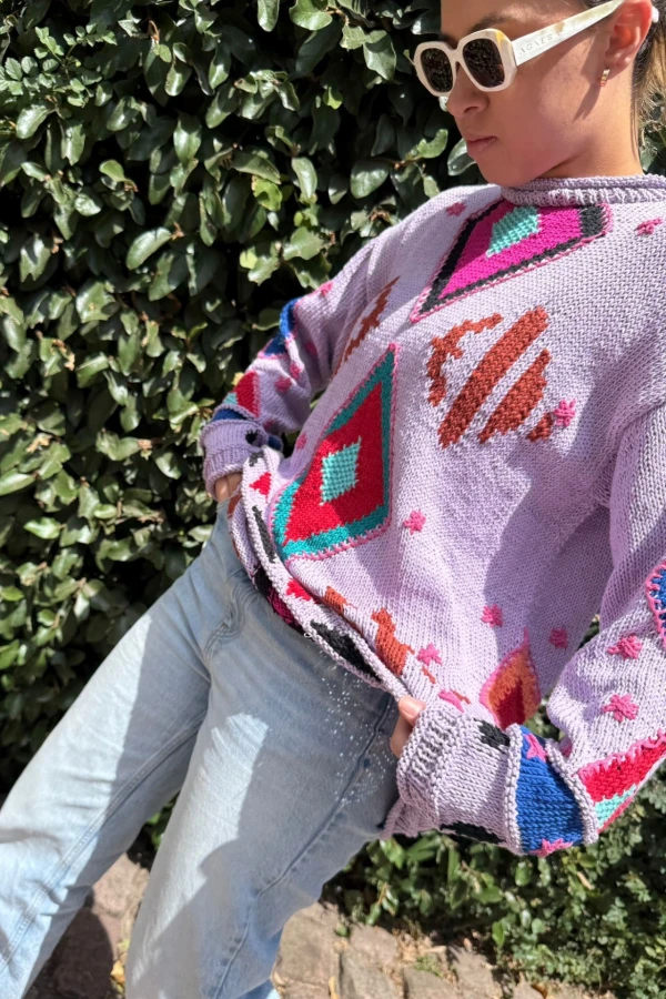 Sweater Gitano Base Lila