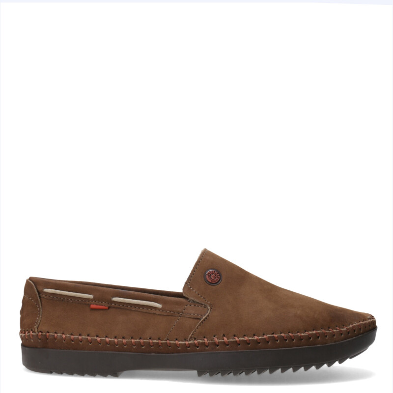 Mocasines de Hombre Freeway Casual - Logan X6 Marrón Alga (Nobuk)