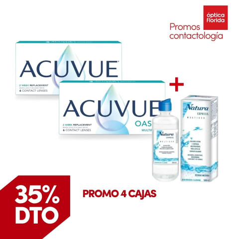 Acuvue Multifocal Oasys - 2 cajas + Renú Natura Acuvue Multifocal Oasys - 2 Cajas + Renú Natura