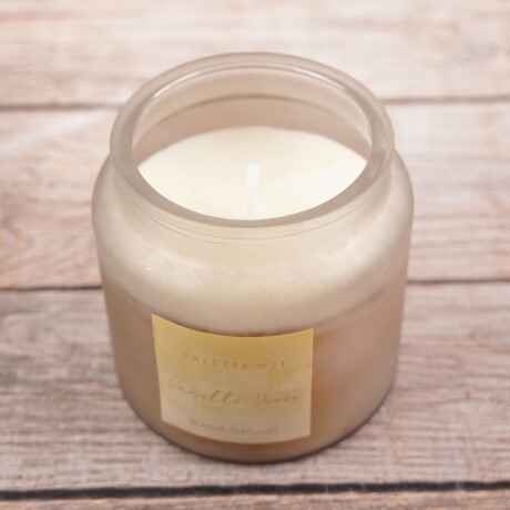 Vela aromatica en frasco de vidrio con tapon de corcho Vela aromatica en frasco de vidrio con tapon de corcho