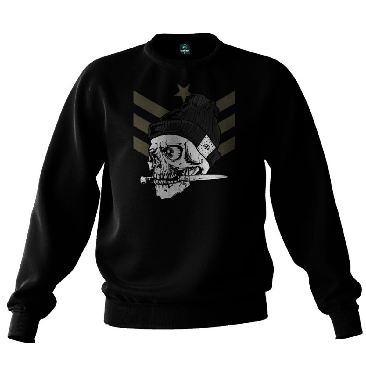 Buzo basico tactico Knife Skull Squad - Negro 