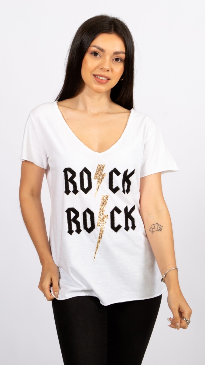 Remera Rock Rock - Blanco 