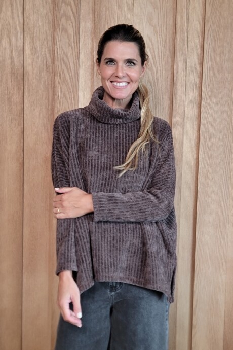 Polera Lina Chocolate