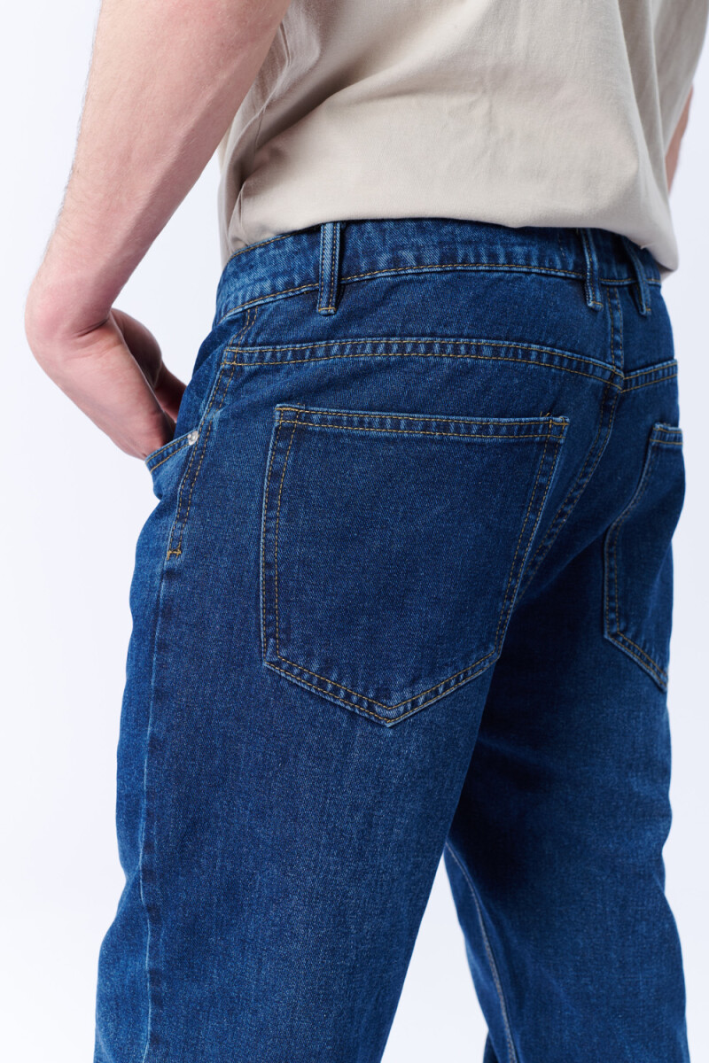 Pantalón jean slim Azul Oscuro