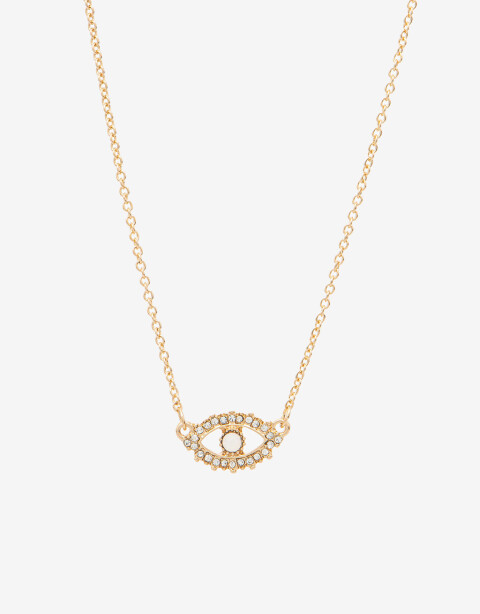 Cadena Corta con Dije Lucky charm Cadena Con Dije Ojito Strass - Dorado