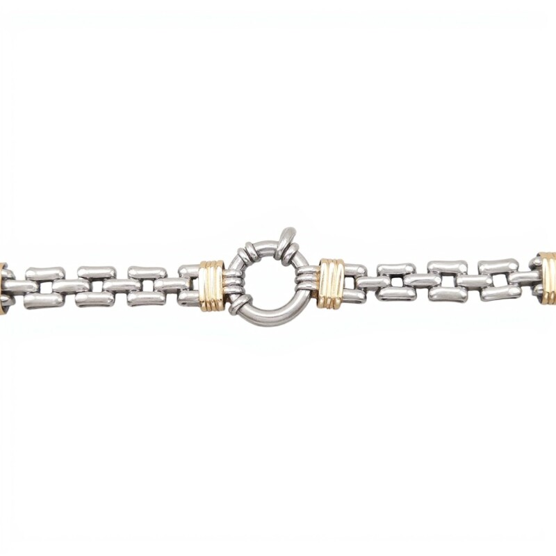 Cadena Panther-Plata y Oro-Sin piedra-CD5036 sinpiedra
