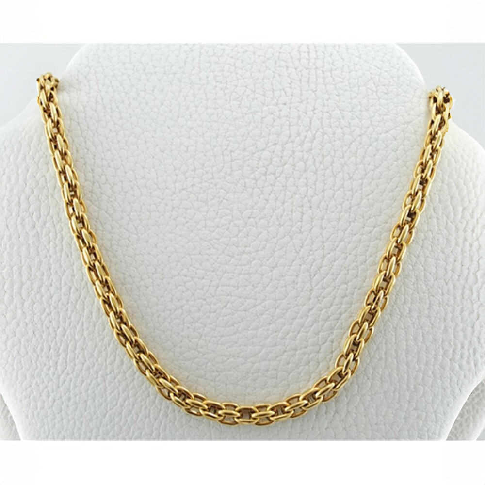 Cadena Oro 18 K Eslabón Doble Rolo Cadena Oro 18 K Eslabón Doble Rolo