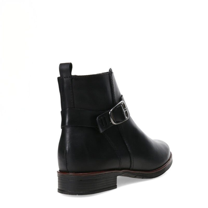 Botas de Mujer Bottero Caña Baja de Cuero Negro
