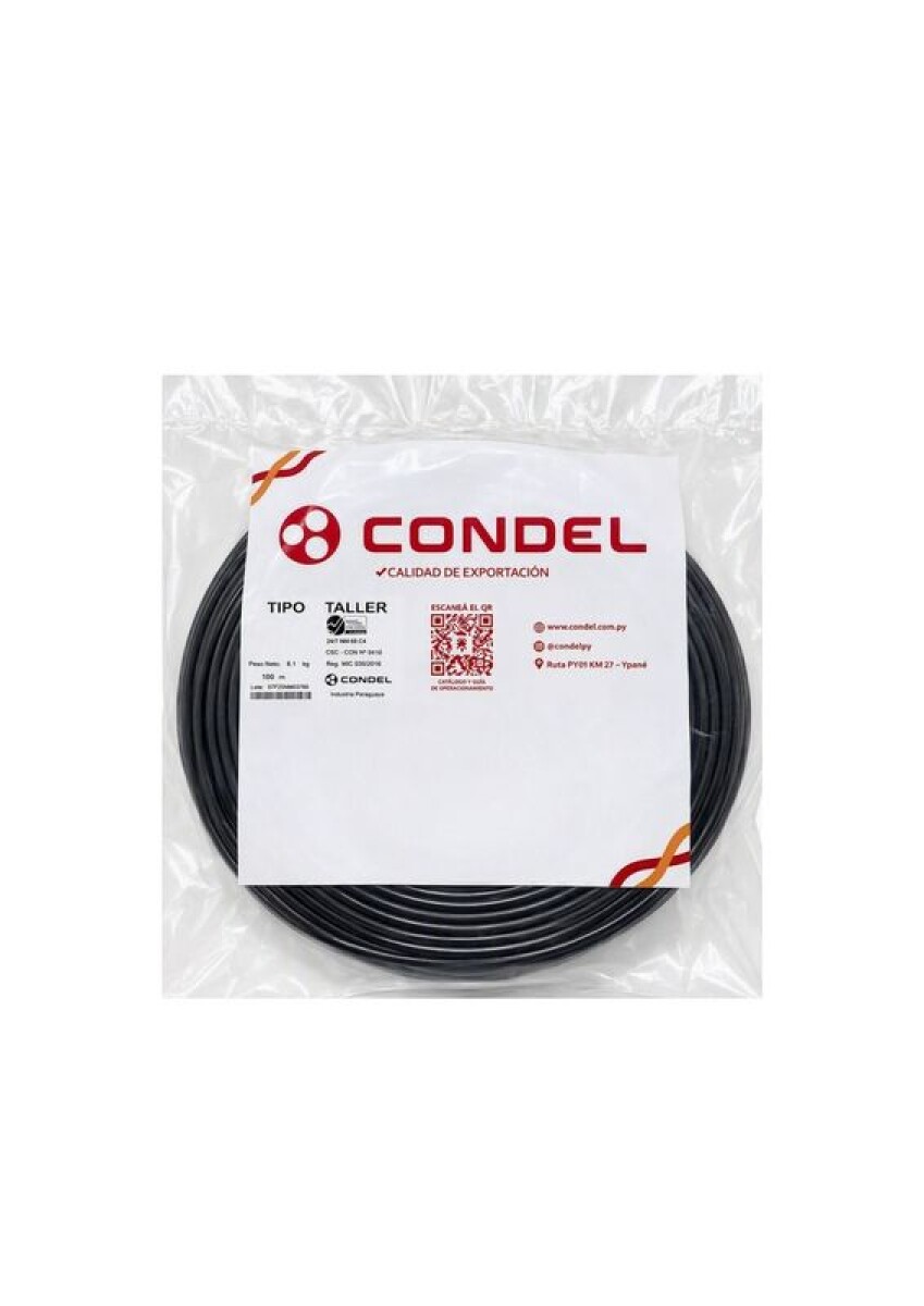 CABLE TIPO TALLER 2X 1,00MM2 CONDEL 