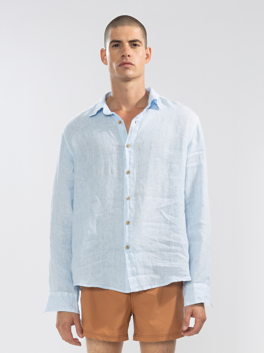 100% LINEN LONG SLEEVE SHIRT 