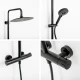 Griferia De Ducha Barral Exterior Linea Urban Up! Clever Negro Mate 000