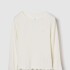 V-JPN LS LOGO RIB TEE IVORY FROST