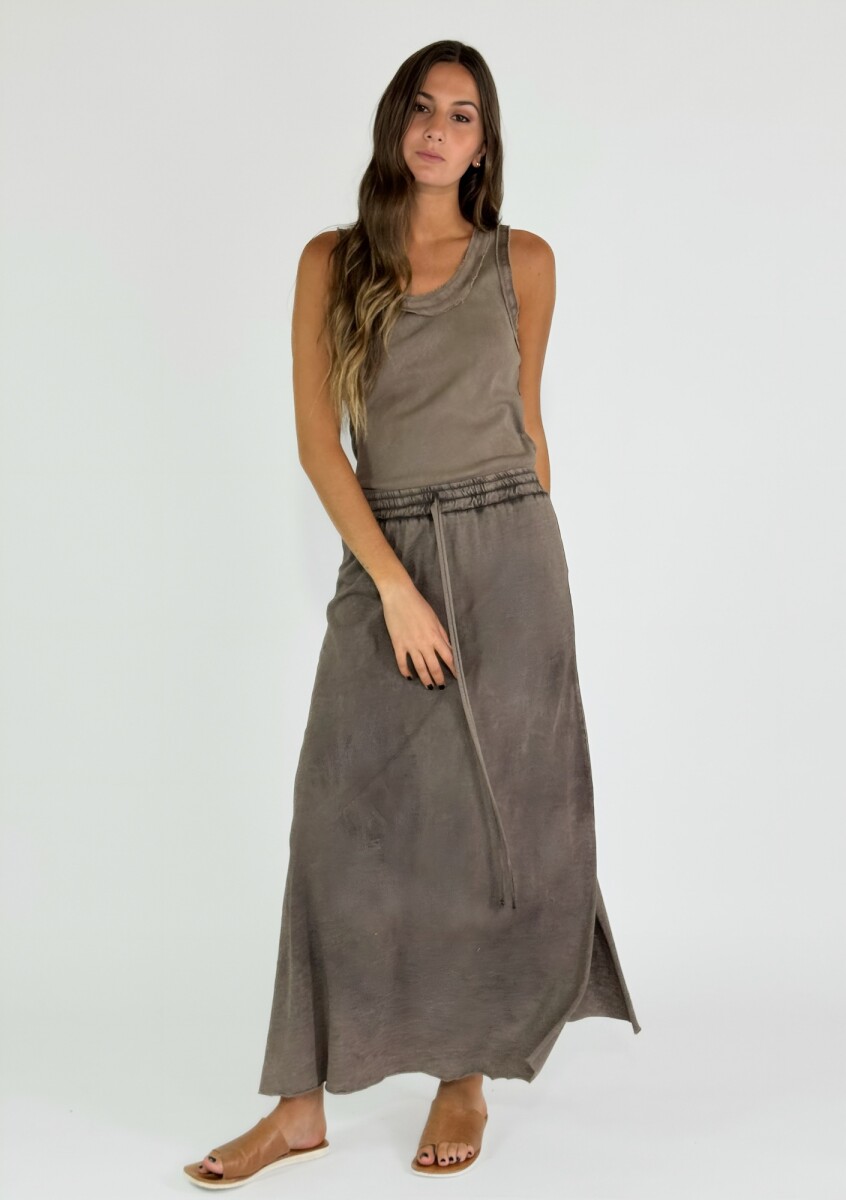 POLLERA TANGER - CHOCOLATE 