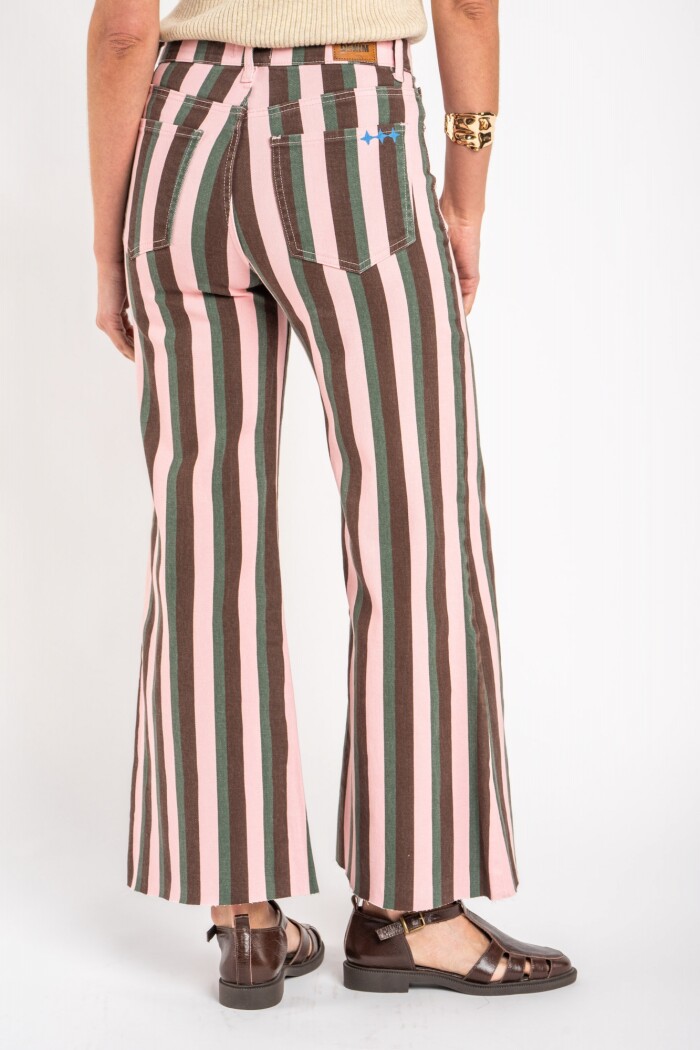 Jean Flared Rayado Multi