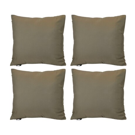 Set x4 funda de almohadones lisa 43 x 43 cm MARRON