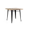 MESA TOLIX CUADRADA 70X70 Mesa De Comedor Cuadrada Tolix 70CM Negra