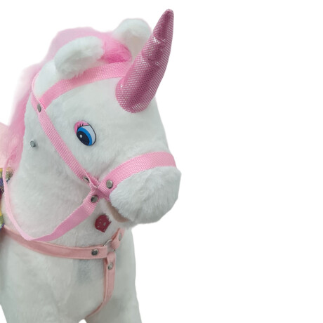 Caballito Unicornio Balancín Mecedor Madera Sonido Jug014102-un