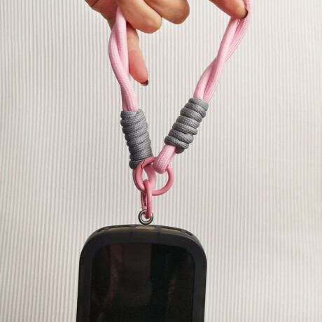 Cuerda de agarre para celular o llaves Rosado