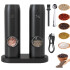 Set de 2 Salero Pimentero Electrico con Bateria Recargable Acero Inoxidable IMBACK Color Negro Set de 2 Salero Pimentero Electrico con Bateria Recargable Acero Inoxidable IMBACK Color Negro