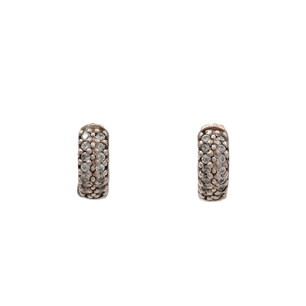 Caravanas Aro-Plata 925-Piedra zirconia-CA3023 Conpiedra