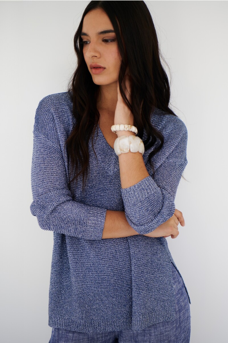 SWEATER V BLINK AZUL