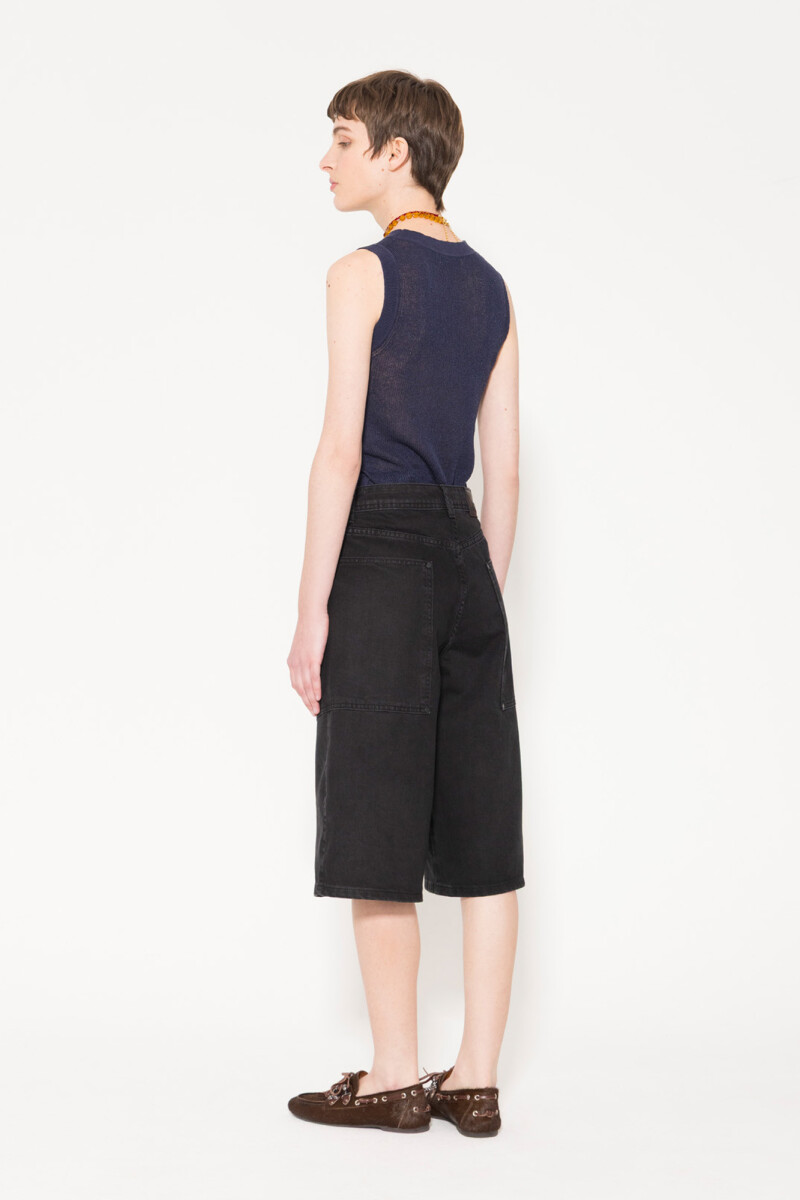 BERMUDA POCKET BLACK Negro