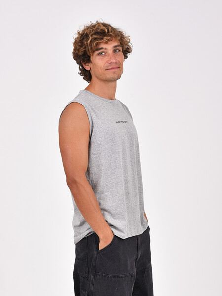 MUSCULOSA LETTERS GRIS MELANGE M