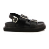 Sandalias Mujer Darkness Plataforma Negro