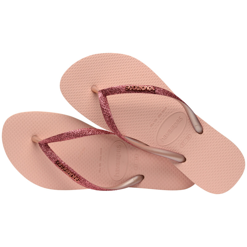 Sandalias Havaianas Slim Glitter Ii Mujer Rosa/rosa