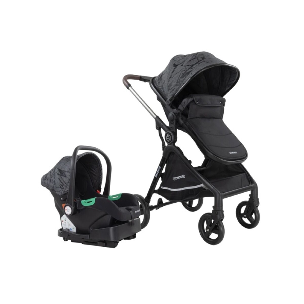 Coche Bebesit Mars Ts LX Plegado Automático - NEGRO 