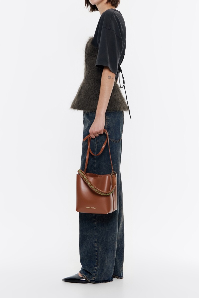 BOLSO BUCKET CHIHUAHUA PEQUEÑO Marron