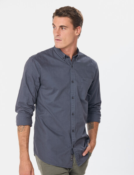 CAMISA OXFORD Azul