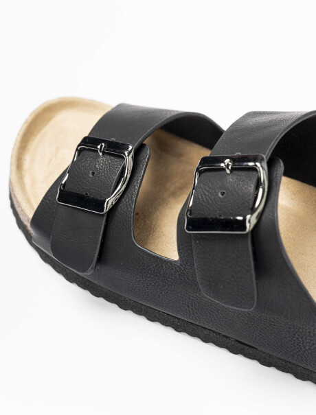 Sandalia tiras negro