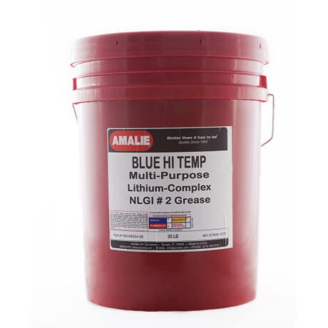 LUBRICANTE GRASAS - BLUE HI-TEMP 15.9 KG. AMALIE MOTOR OIL LUBRICANTE GRASAS - BLUE HI-TEMP 15.9 KG. AMALIE MOTOR OIL