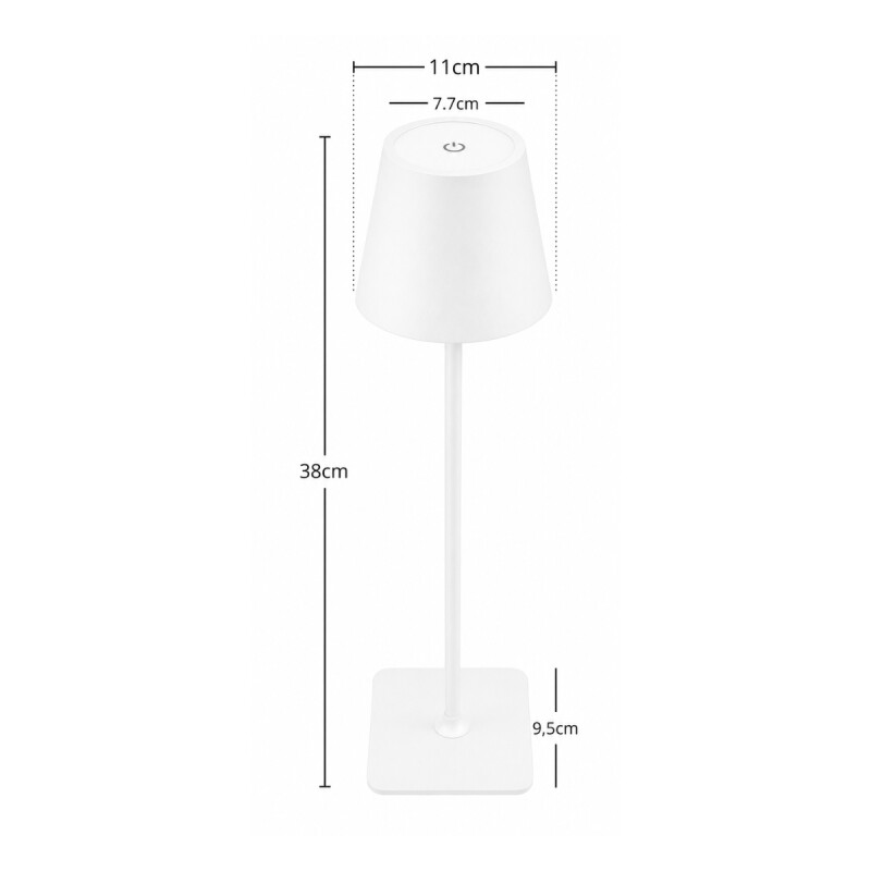 Lámpara de mesa led táctil BLANCO