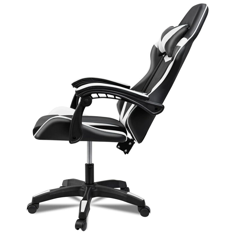 Silla gamer giratoria NEGRO Y BLANCO