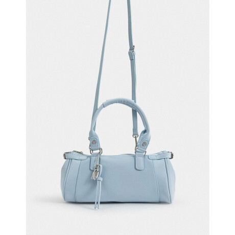 Bandolera Con Charm Azul Celeste