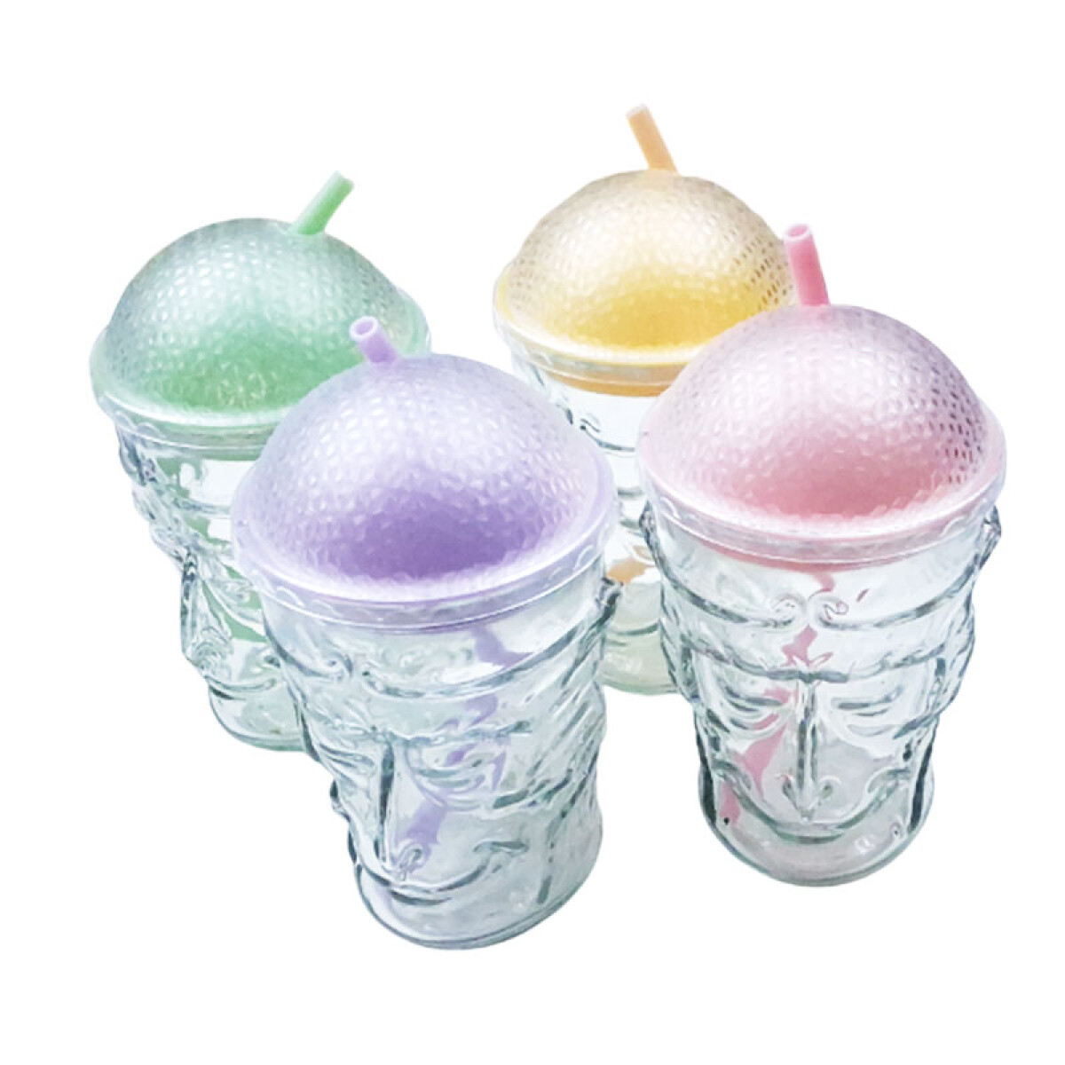 Vaso de vidrio c/sorbito 460ml - Vaso De Vidrio C/sorbito 460ml 