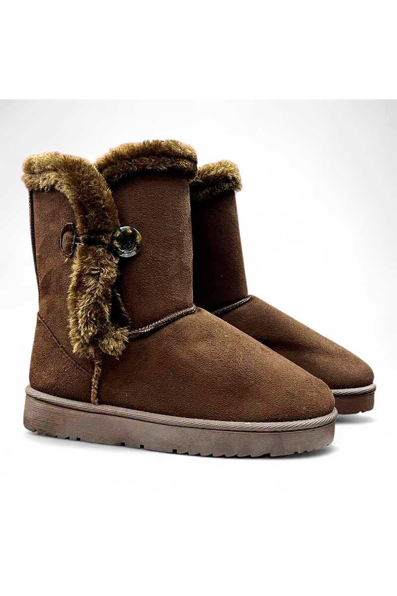 BOTA MUJER TRINY PANTUBOTA 1 BOTÓN Marron