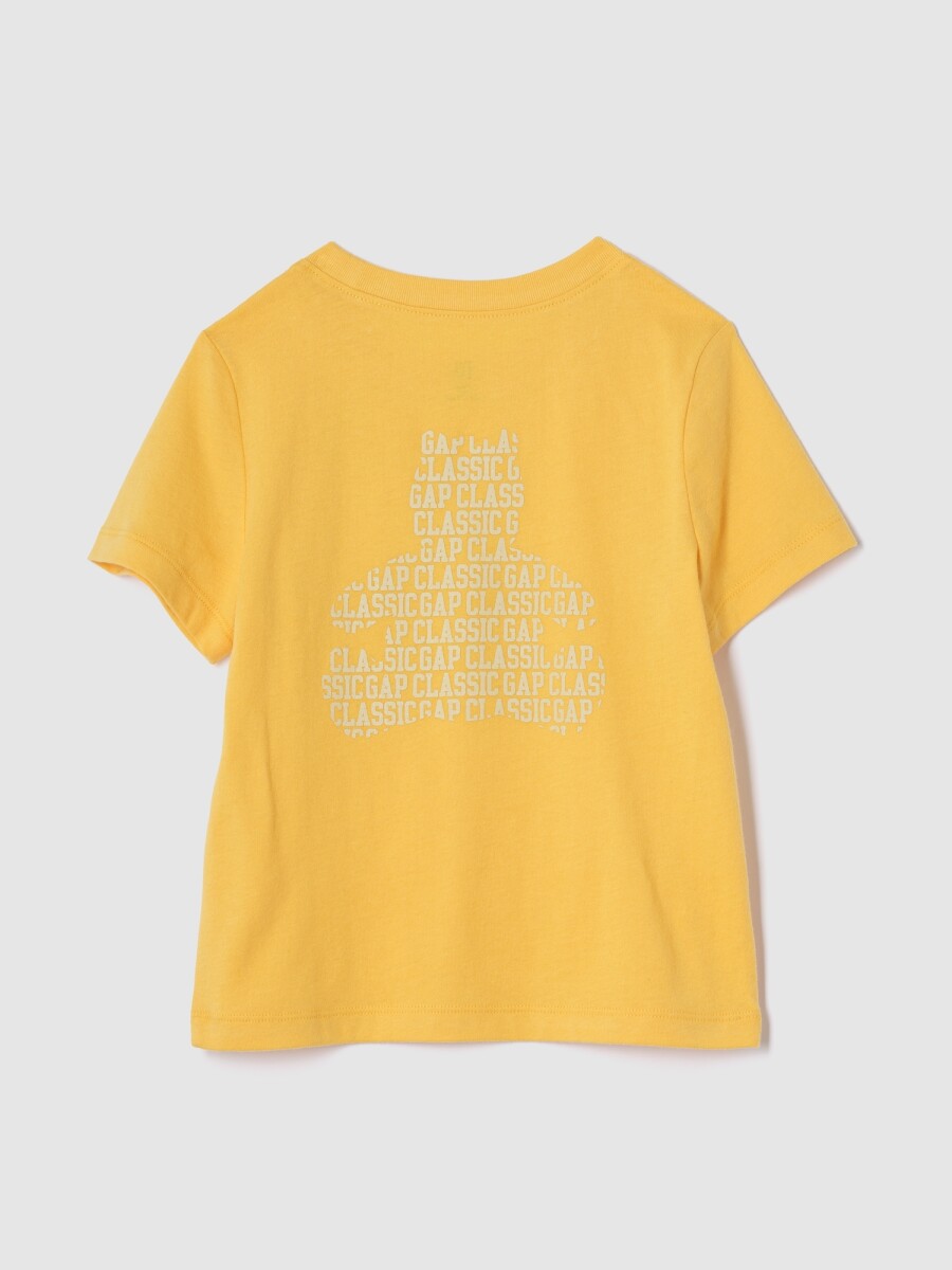 Remera Con Bolsillo Oso Brannan Toddler Niño - Banana 13-0947 Tcx 