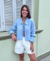 Short Dominique blanco