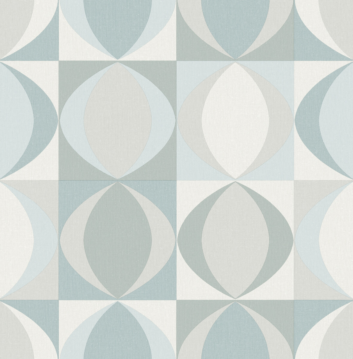 COLECCIÓN BLUEBELL - ARCHER LIGHT BLUE LINEN GEOMETRIC - 