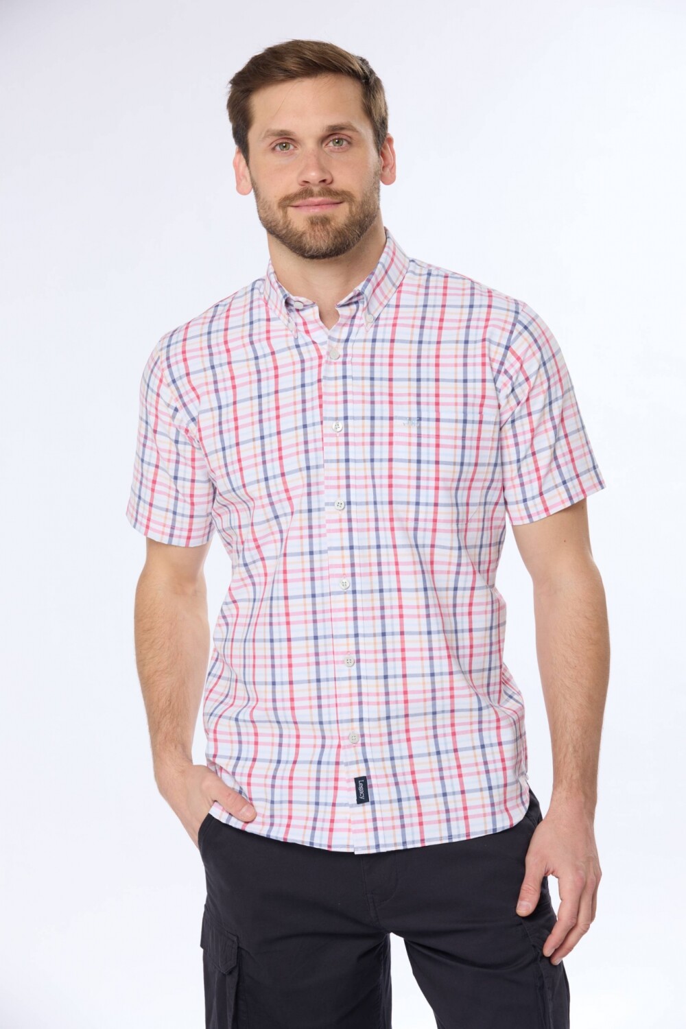 CAMISA SPORT A CUADROS Rojo