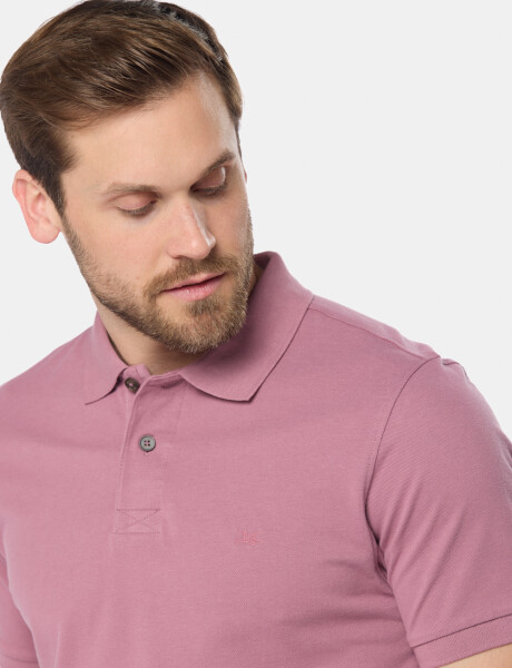 REMERA POLO PIQUE LISA Rosado