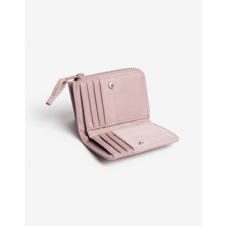 Billetera Nylon Con Cierre Violeta Lila