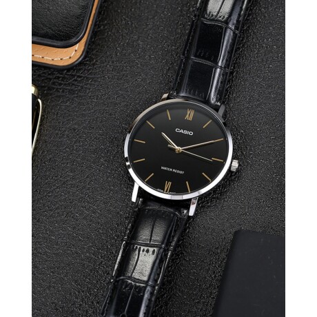 Reloj Análogo Casio LTP-VT01L Resistente Al Agua Negro